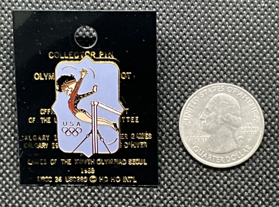 Значок талисмана олимпийской команды США 1988 Сеул. Гимнастический батончик. - Изображение 3 из 3