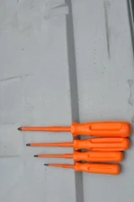 SIBILLE INSULATED SCREWDRIVER SET No. 0-3 SIZE PHILIPS 4Pc SET NEW
