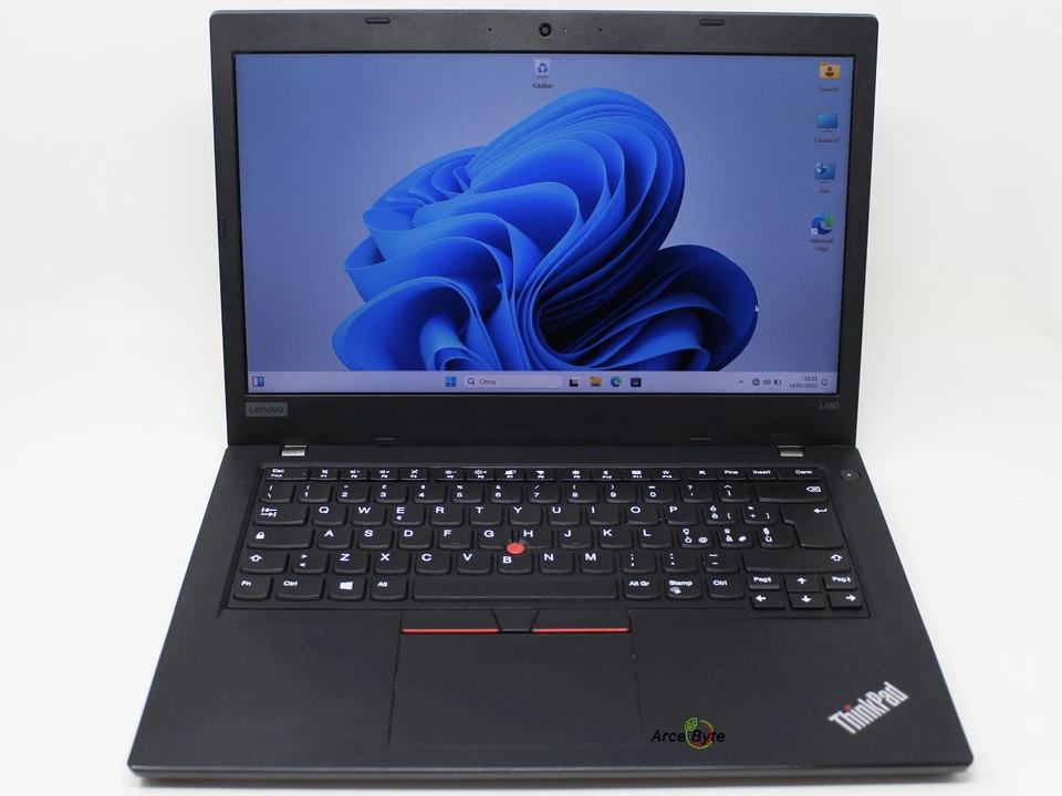 LENOVO THINKPAD L480 2018 14" INTEL CORE i5 RAM 8GB SSD 256 GB W11 PRO NO WEBCAM - Immagine 2 di 4