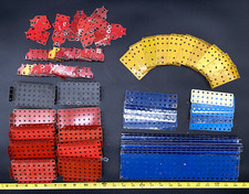 VINTAGE ERECTOR MIXED REPLACEMENT PARTS 110 PCS LOT 6 