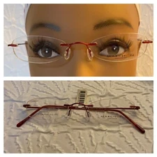 MARCHON AIRLOCK 48 21 140 SK NBRIGHT RED UNISEX EYEGLASS FRAMES