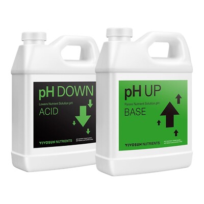 VIVOSUN pH Up & pH Down Kit, 1 Quart Each, pH Control Kit for Balanced pH Level