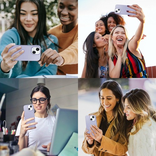 Für Apple iPhone 13 Mini Silikon Slim Stoßfest Hülle Premium Cover Lila 5,4" - Bild 3 von 6