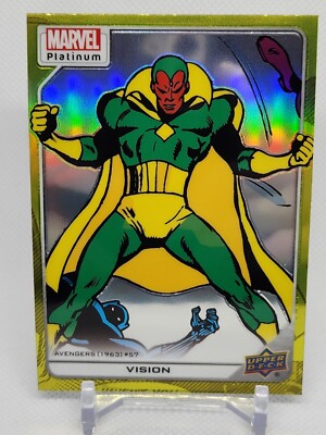 Vision 2023 Upper Deck Marvel Platinum Yellow Rainbow Parallel #167