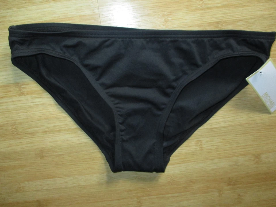 NEW✿ Michael Kors Sz S Two Piece Tankini Swimsuit Bikini $118 RV Black Gold MK  - Image 2 of 4