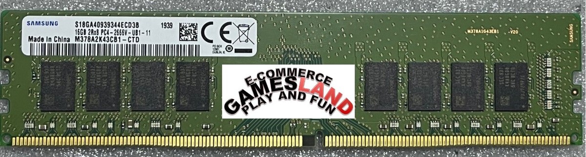 SAMSUNG DDR4 DESKTOP 2666 MHZ 16GB 2RX8 PC4 2666V-UB1-11