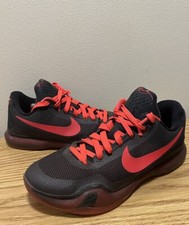 Kobe 10 Bright Crimson Red Black X Basketball...