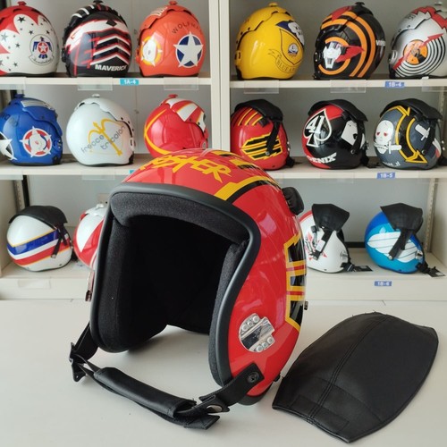 TOP GUN 2 ROOSTER HGU-55 FLIGHT HELMET MOVIE PROP USN PILOT AVIATOR + PIN - Picture 3 of 14