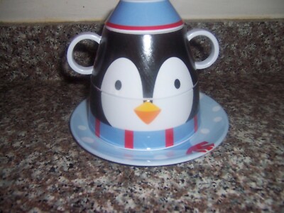 Izzy and Owie 4pc. Stackable Dinner Set Baby Toddler NEW Izzie Plate Cup NIP