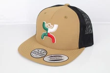 Hooey Men's Hat Mexico Boquillas Embroidered Logo Water Resistant Tan Black