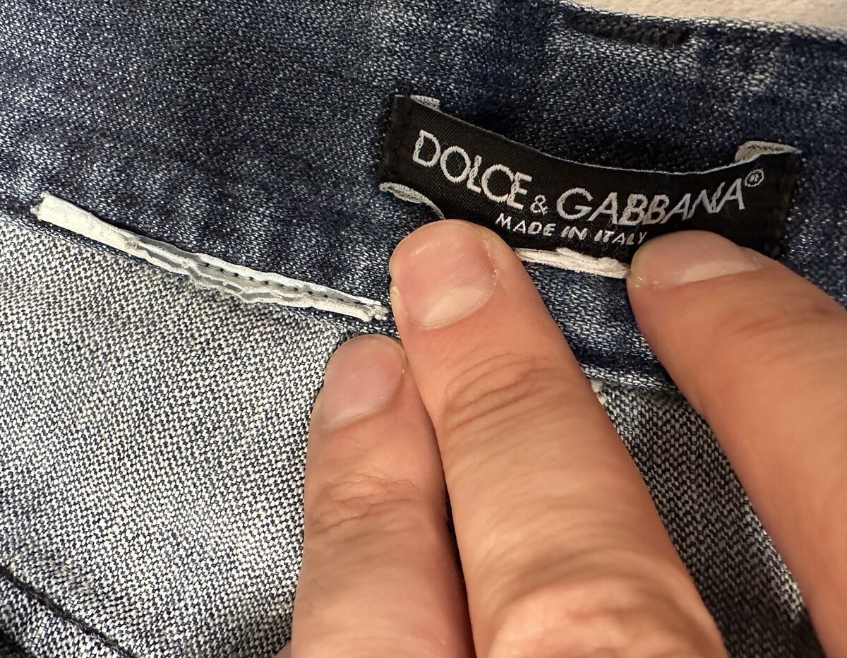 Men's Dolce & Gabbana Via San Damiano Jeans Sz 40x25 (Hemmed Men's Dolce & Gabbana Via San Damiano Jeans Sz 40x25 (Hemmed