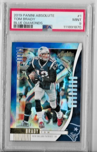 2019 Panini Absolute Football Blue Diamonds Tom Brady #1