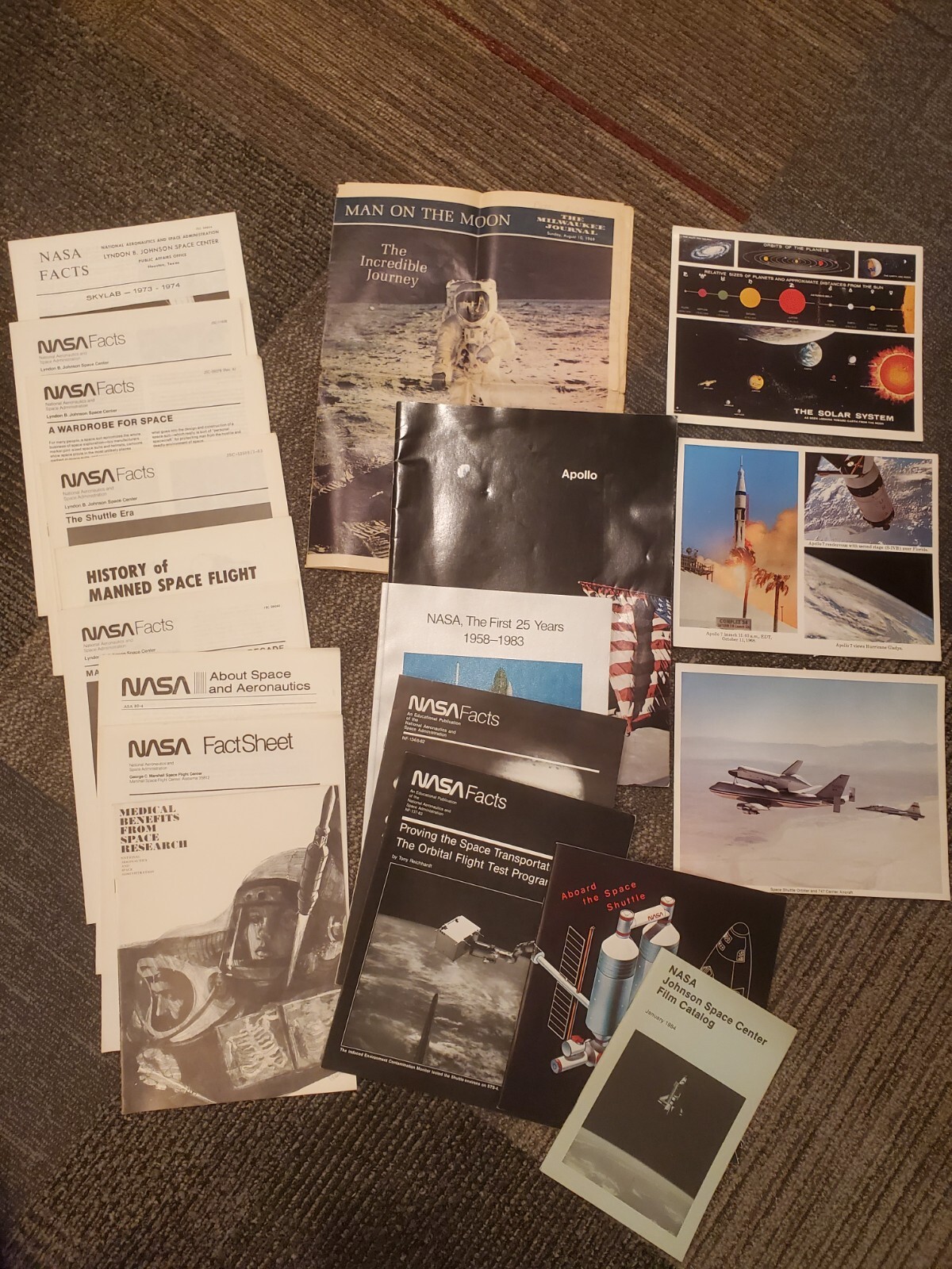 Vintage NASA, Space Related, Papers, Magazines Lot eBay