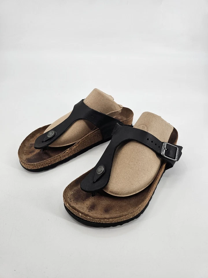 Birkenstock Gizeh Black Thong Sandals Women's Size 38 Women's 7 Men's 5 - Image 2 of 4