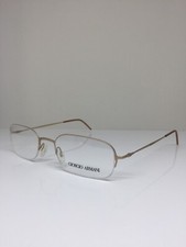 New VINTAGE Giorgio Armani 1056 EYEGLASSES GA 1056 C. 743 Satin Gold Made Italy