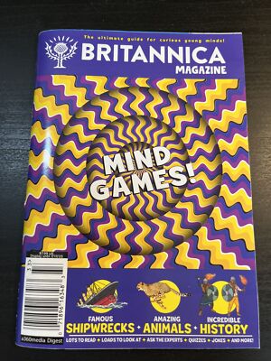 BRITANNICA MAGAZINE!! MIND GAMES 2023 THE ULTIMATE GUIDE FOR CURIOUS YOUNG MINDS