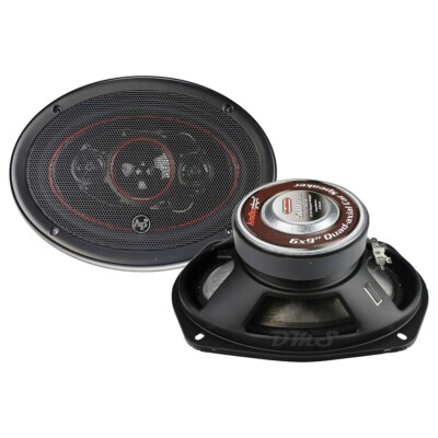 (2) Audiopipe CSL-6924R | 6x9 Inch 500W 4 Ohm 4-Way Coaxial Car Audio Speakers