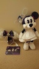 Disney Minnie Main Attraction Space Mountain Three Piece Lot/Set Ears Pins Plush