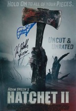 GREEN HODDER BUECHLER signed Autogramm 20x30cm HATCHET in Person autograph COA