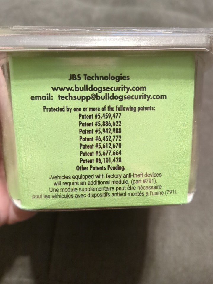 Bulldog Security 400ft Remote Car Starter /Keyless Entry / Trunk