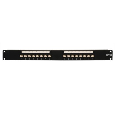 Tripp Lite 16-Port Fiber Patch Panel 62.5/125 or 50/125 LC/LC 1URM