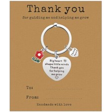 Teacher Gifts Keychain Teacher Appreciation Gifts for Women Thanksgiving Reti...