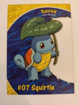 Topps SQUITLE ゼニガメ #07 Pokemon 1999 TV Graded PSA 9 SQUIRTLE #7 1999 Topps Pokemon T.V. MINT | eBay