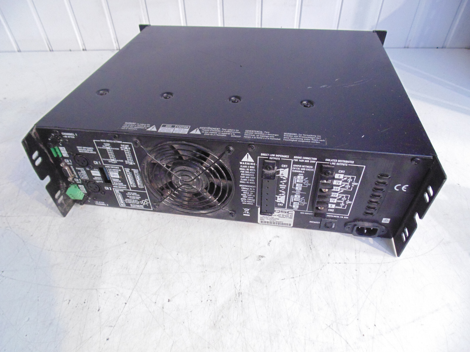 QSC ISA300ti Professional Power Amplifier eBay