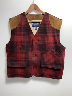 Vintage ABERCROMBIE FITCH 'Country Clothes' Red Black Plaid