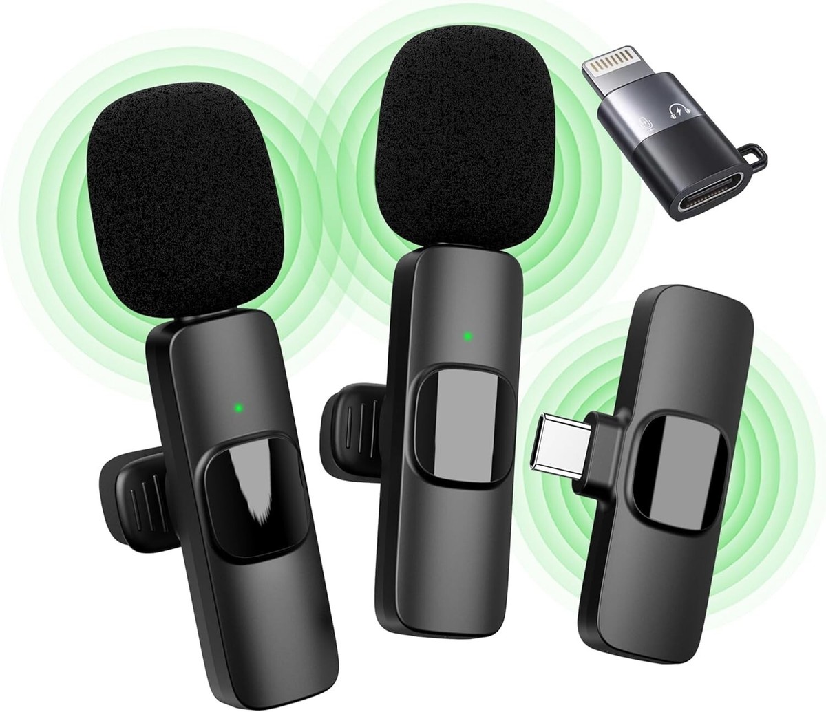 Qhot Wireless Microphone for iPhone, iPad, Android, Lavalier