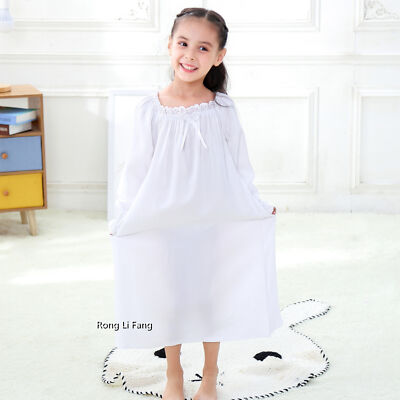 Girl Fairy Cotton Victorian Vintage Nightie Nightdress Age  10 11 UK