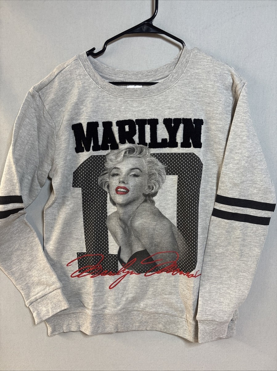 Marilyn Monroe Gray Long Sleeve Sweat Shirt XL | eBay