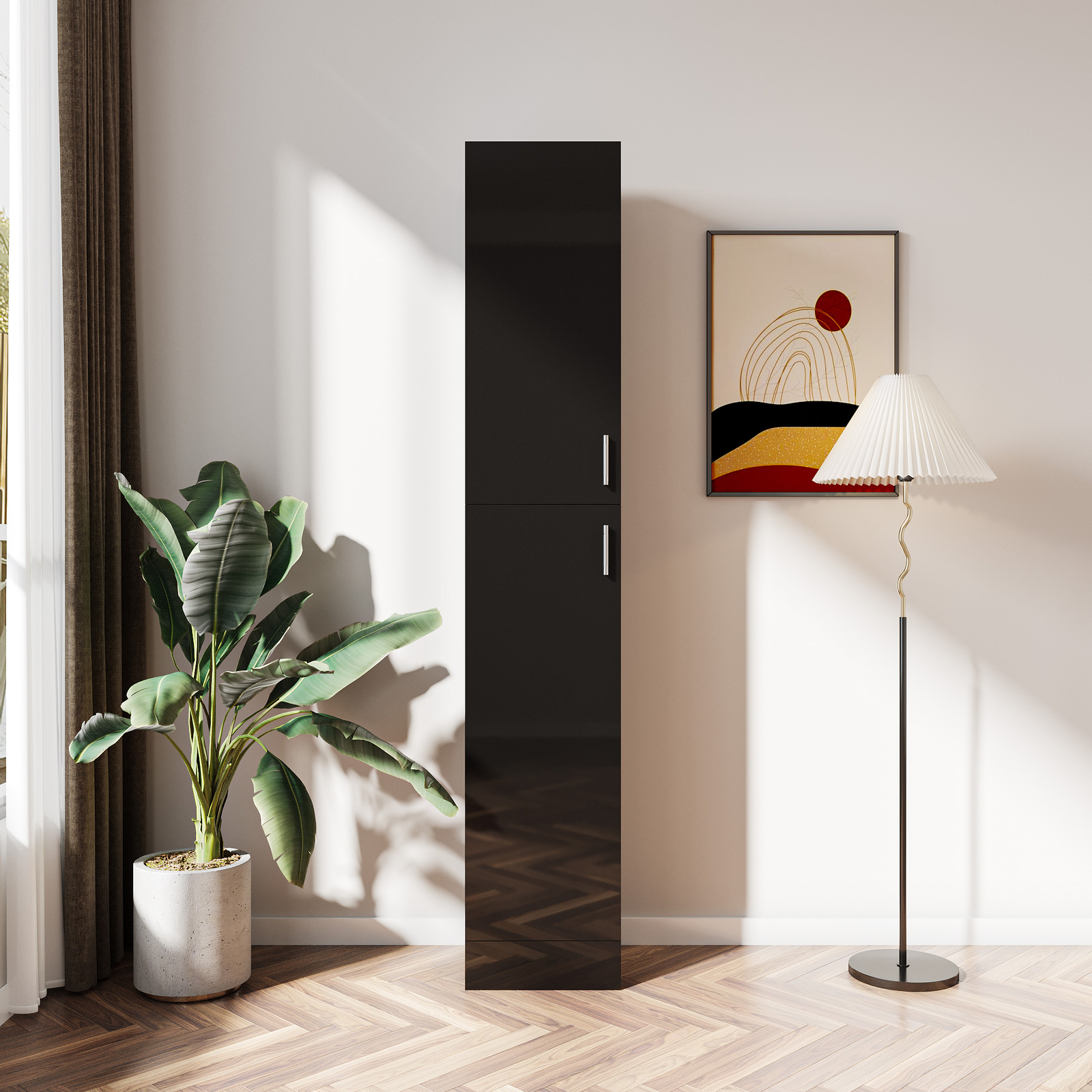 Ing Cabinet With Two Doors And Shelves