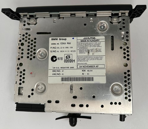 2002 - 2005 MINI COOPER CD53 R50 CD PLAYER RADIO AM/FM AUX, PART 65.12-6 949 728 - Picture 22 of 24