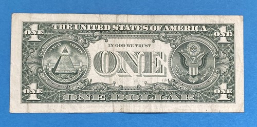 July 31, 1945 Birthday Anniversary Note $1 Dollar Bill Fancy Serial Number - Picture 3 of 5