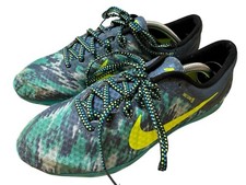 Nike Rival XC Track Shoes w/ Spikes 749351 473 Blue Green Yellow Women's Size 7