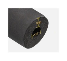 1/4" ID, 3/8" Thick -Pipe Insulation Rubber Foam Roll Wrap 6 ft 