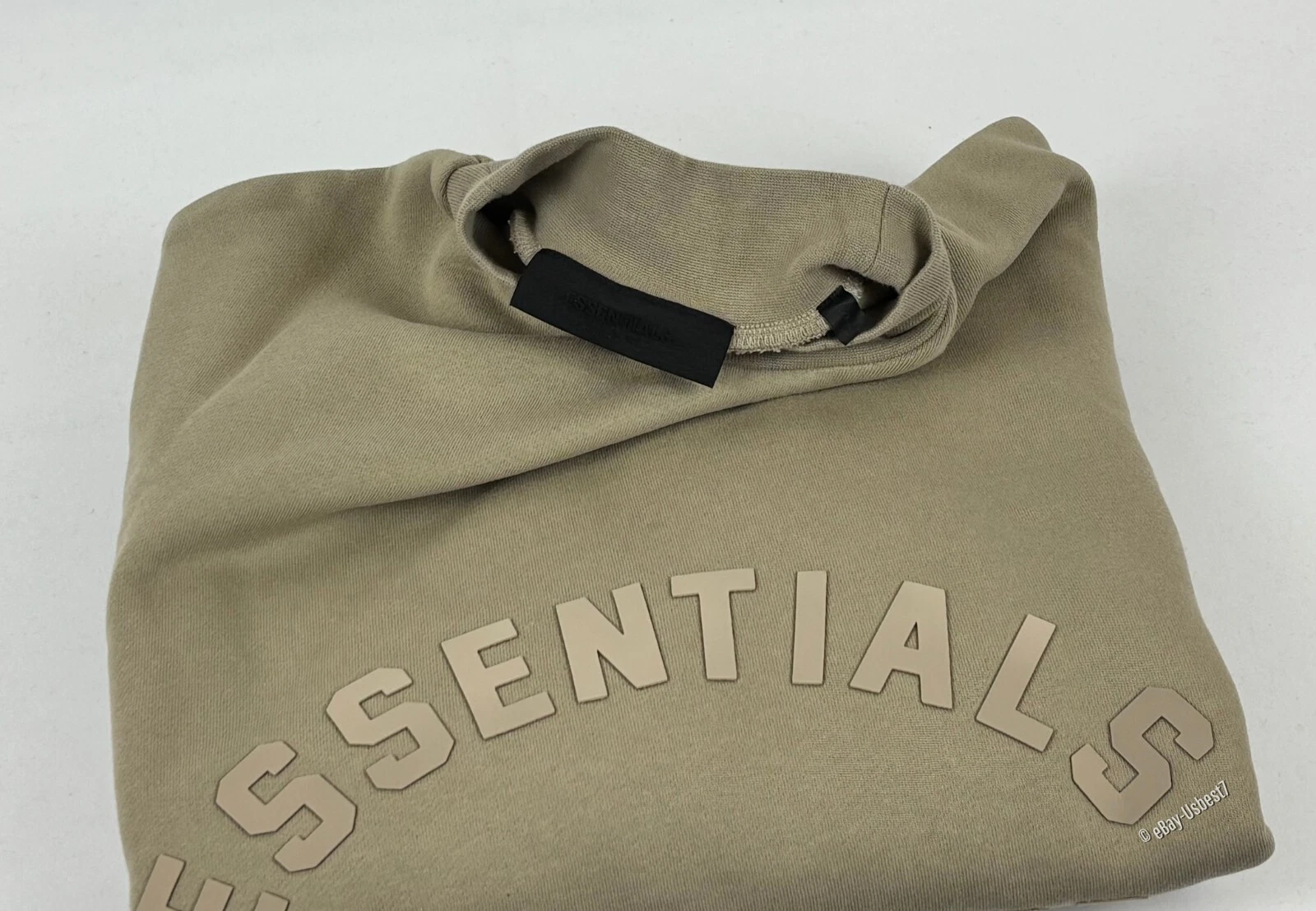FEAR OF GOD FELPA PAURA DI DIO ESSENTIALS BEIGE POLVERE taglia MEDIA AUTENTICA
