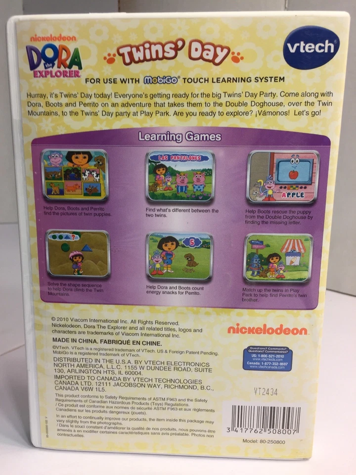 VTECH MOBIGO DORA THE EXPLORER TWINS DAY (Brand New) - Image 3 of 4