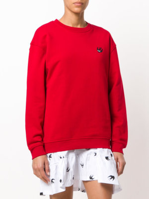 red womens sweatshirt