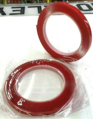2 x doppelseitiges transparentes starkes Klebeband hitzebeständig 5m x12mm Top Qualität