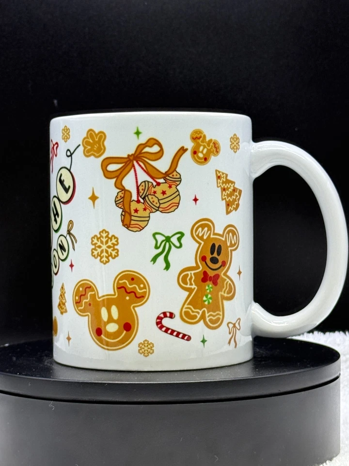 Disney Mickey and Minnie Gingerbread Holiday Coffee Mug 11oz - Image 3 of 4