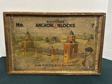 Richter's Anchor Stone Building Blocks Original Pamphlets Antique No. 7 USA LOOK