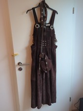Wildleder Dirndl mit Halstuch und Tasche, Größe 46