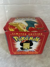1995 Pokemon Charizard 23K Gold-Plated Burger King Trading Card NEW SEALED