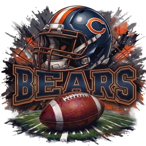 American Football Chicago Bears Self Adhesive Vinyl Sticker