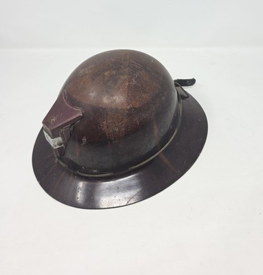 1940s MSA Skullgard Fiberglass Full Brim Hard Hat Miner Safety Helmet 