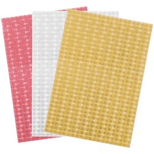 3 Sheets Tiles Stickers Square Mirrors for Crafts Disco Self Adhesive