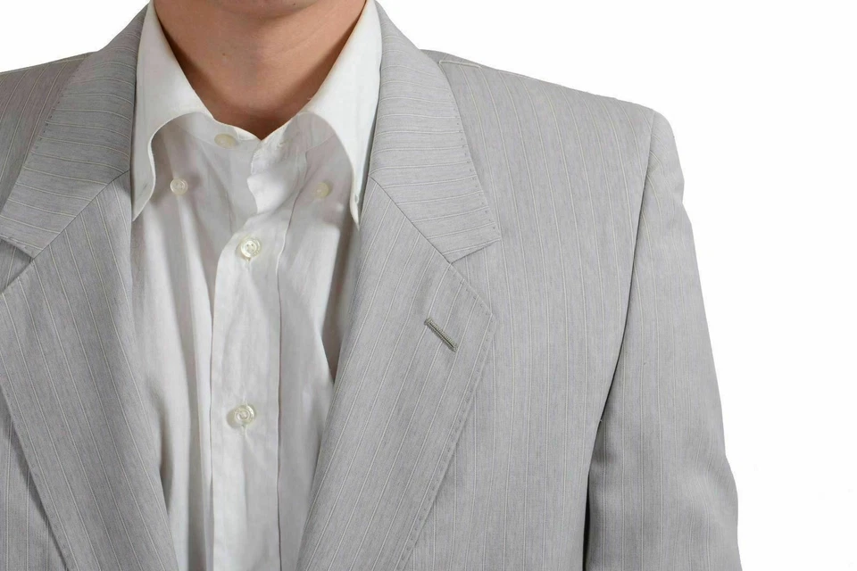 Blazer Abrigo Deportivo Maison Martin Margiela Para Hombre Rayas 100% Lana EE. UU. 38 IT 48 Foto 3 de 4