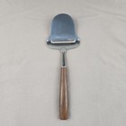 Vtg Hickory Farms Cheese Plane Slicer Stainless W/Teak Handle MCM Norway